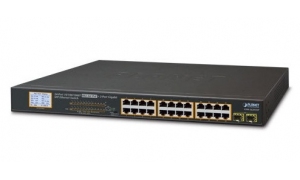 Planet GSW-2620VHP - Switch 24x10/100/1000T 802.3at PoE + 2xGiga