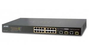 Planet FGSW-1816HPS - Switch 16xPoE + 2xGigabit TP/SFP